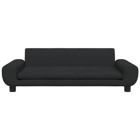 Divano Per Bambini Nero 100x54x33 Cm In Velluto - Foto 3