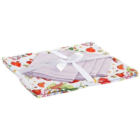 Tovaglia E Tovaglioli Dkd Home Decor 8424001798766 Multicolore 150 X 150 X 0,5 Cm (5 Pcs) - Foto 1
