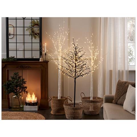Albero Di Natale Led Metallo Bianco 190 Cm Lappi - Foto 1