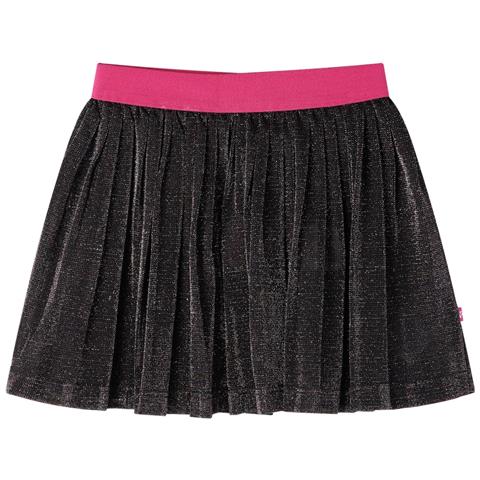 Gonna Plissettata Da Bambina Con Brillantini Blu Marino 104 - Foto 1