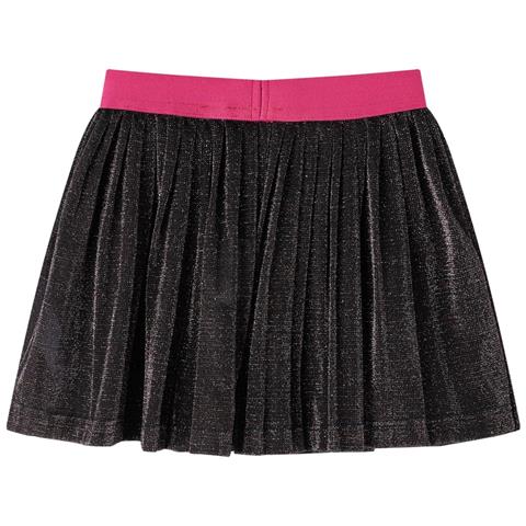 Gonna Plissettata Da Bambina Con Brillantini Blu Marino 104 - Foto 2