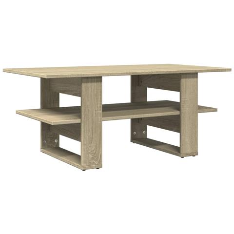 Tavolino Da Salotto Rovere Sonoma 102x55x42cm Legno Multistrato - Foto 2