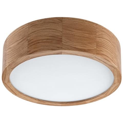 Lampada A Soffitto Eveline - Marrone - Legno, Vetro - 27x27x80 Cm - Foto 1