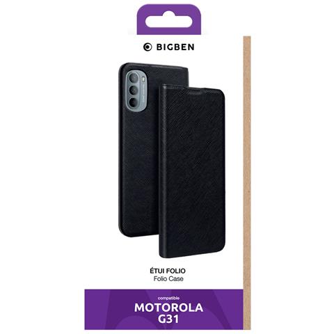 Custodia Per Motorola Moto G31 Con Funzione Supporto E Portacarte, Nero - Foto 2