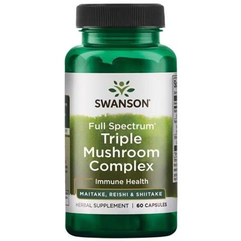 Complesso Triplo Di Funghi A Spettro Completo 60 Capsule Swanson Health Products - Foto 1
