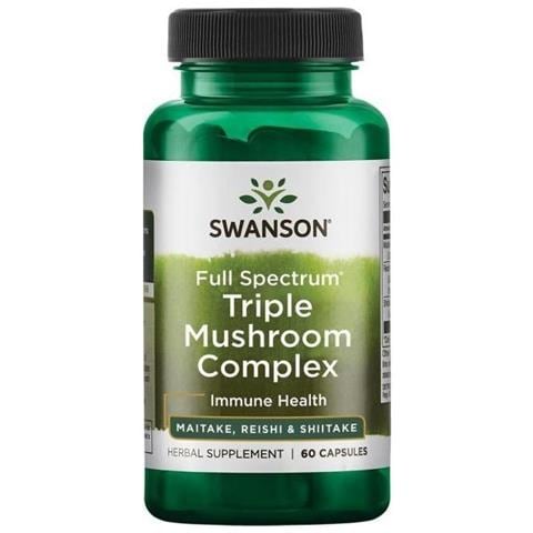 Complesso Triplo Di Funghi A Spettro Completo 60 Capsule Swanson Health Products - Foto 3