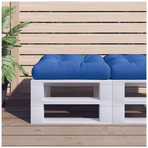 Cuscino Per Pallet Blu Reale 50x50x12 Cm In Tessuto - Foto 1