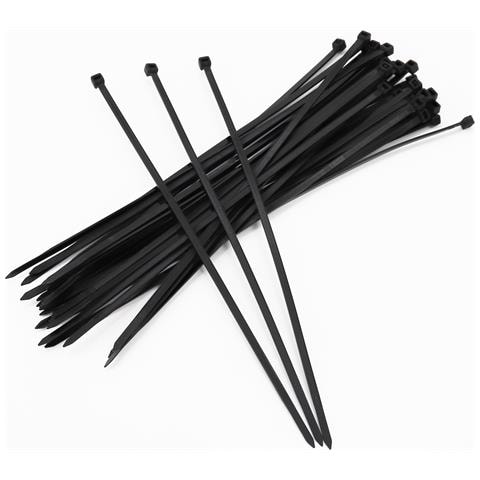 400 Fascette Serracavo 300mm X 4,8mm Per Rete Ombreggiante, Schermo Di Recinzione, Telo Oscurante Per Campo Da Tennis, Transenna Fissa - Foto 1