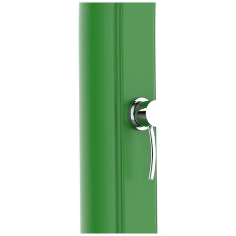 Rio Ss0935 Green Doccia Solare Curva In Polietilene H 226cm Serbatoio 25l Lavapiedi Verde - Foto 5