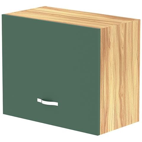 Pensile Da Cucina Ribaltabile Muro Armadio Sospeso In Legno Parete Colore Verde - Foto 1