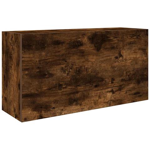 Mobile Da Bagno A Parete Rovere Fumo 80x25x40 Cm In Truciolato - Foto 2