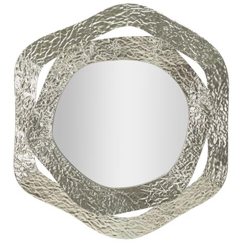 Specchio Con Cornice Mf509 - Argento - Metallo - 66x6x75 Cm - Foto 1