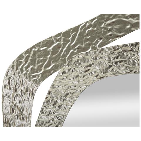 Specchio Con Cornice Mf509 - Argento - Metallo - 66x6x75 Cm - Foto 2