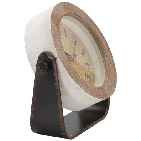 Orologio Da Parete Mf247 - Marrone - Legno - 23,5x7x24 Cm - Foto 2
