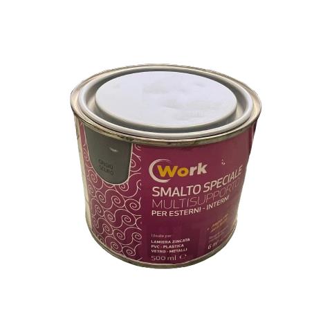 Iris Work - Smalto Speciale Multisupporto 500 Ml Grigio Scuro - Foto 1