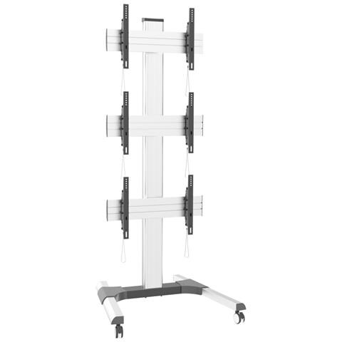 Supporto a Pavimento per 3 TV LCD /LED 32-55" per Video Wall - Foto 1