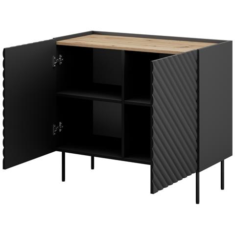 2D ONDA cassettiera 98x45x85 nero - Foto 4