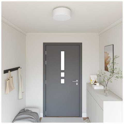 Lampade da soffitto a filo bianche Ø 30 cm in tessuto E27 - Foto 2