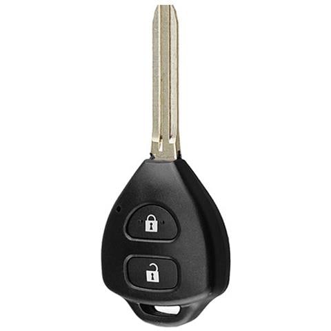 Guscio Chiave Auto Nero Compatibile Con Toyota Camry Corolla - Ricambio Telecomando - Foto 2