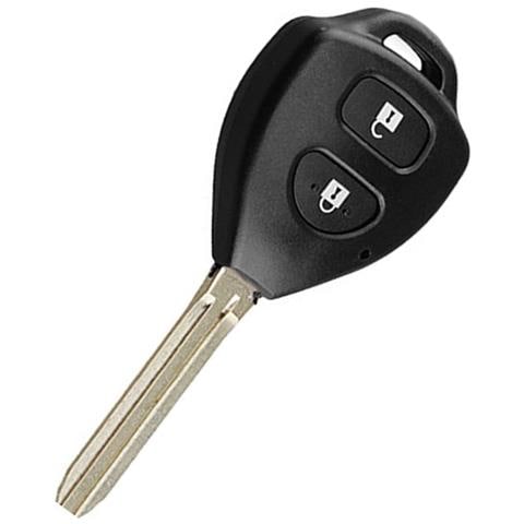 Guscio Chiave Auto Nero Compatibile Con Toyota Camry Corolla - Ricambio Telecomando - Foto 5