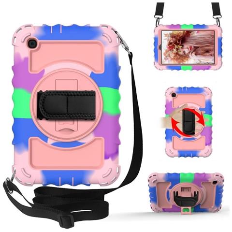Custodia Per Samsung Galaxy Tab A 8.4"" Cavalletto E Tracolla Colorata - Foto 4
