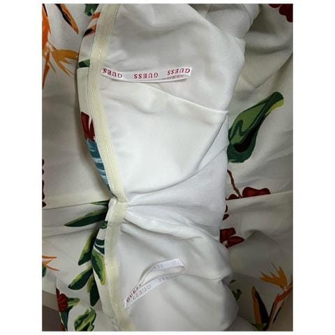 Tuta Da Donna A Fiori Senza Spalline Push Up Bianca M - Foto 8