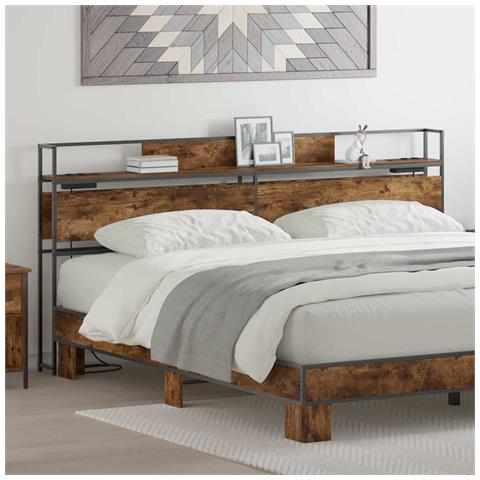 Testata contenitore Rovere fumo 200 cm Legno multistrato - Foto 2