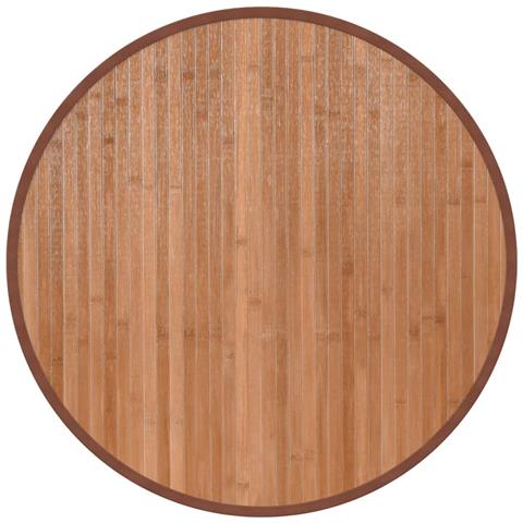 Tappeto Rotondo Naturale 60 cm in Bambù - Foto 1