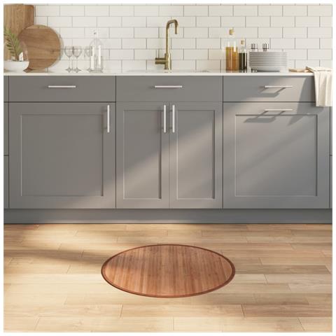 Tappeto Rotondo Naturale 60 cm in Bambù - Foto 2