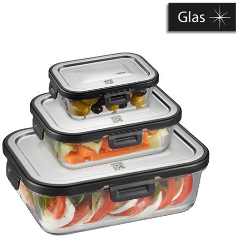 12799 recipiente per cibo Rettangolare Set Trasparente 3 pz - Foto 2