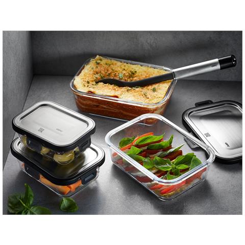 12799 recipiente per cibo Rettangolare Set Trasparente 3 pz - Foto 3