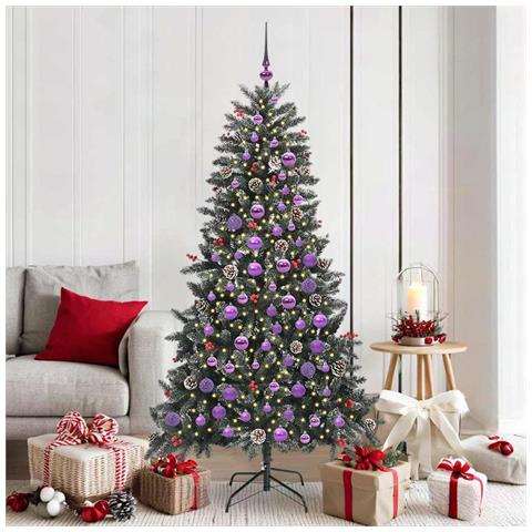 Albero di Natale artificiale con 300 LED Verde 180 cm - Foto 2