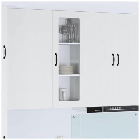 Mobile da cucina con lo scaffale Bianco Lucido 40 x 31 x 100 cm - Foto 2
