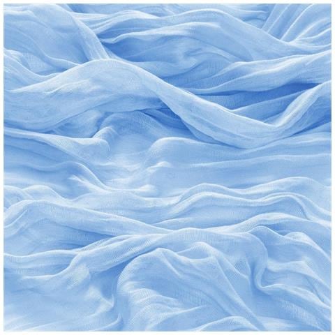 Runner Da Tavolo In Poliestere Con Tessuto Arricciato - 90cm X 300cm - Decorazione Per Feste E Matrimoni Blue - Foto 6