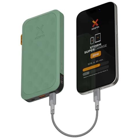 Batteria Esterna 10000 Mah 20 W Usb-c Ricarica Rapida, Verde - Foto 2