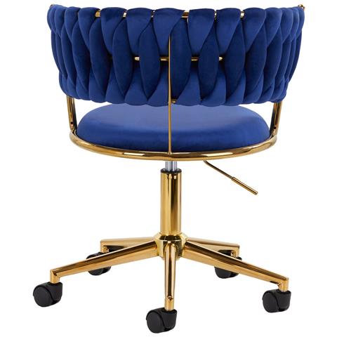 sedia girevole QS-GW01G blu navy - Foto 2