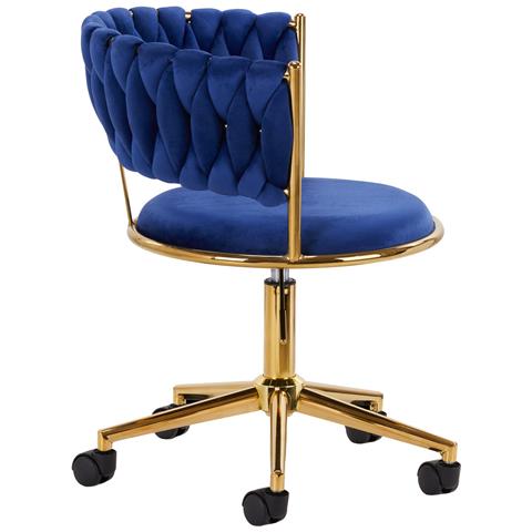 sedia girevole QS-GW01G blu navy - Foto 4