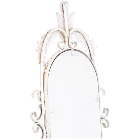 Specchio In Legno E Ferro Bianco 41x2,5x128h Cm - Foto 8