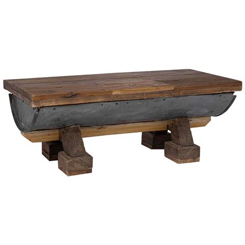 Tavolino da salotto Naturale 90 x 50 x 35 cm legno - Foto 1