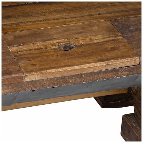 Tavolino da salotto Naturale 90 x 50 x 35 cm legno - Foto 9