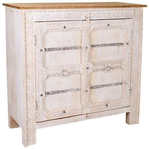 Mobile Da Ingresso In Legno Bianco 104x46x104h - Foto 1