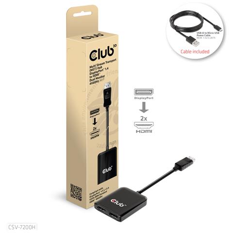 CSV-7200H ripartitore video DisplayPort 2x HDMI - Foto 2