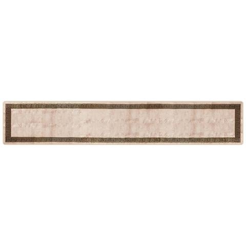 Runner Tappeto MARSA Nero 80 x 450 cm Poliestere e PVC - Foto 1