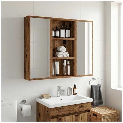 Armadio da bagno a muro Legno vecchio 30 x 10 x 60,5 cm - Foto 2