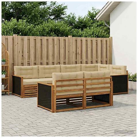 Set di divani da esterno con cuscino 7 pcs - Foto 2