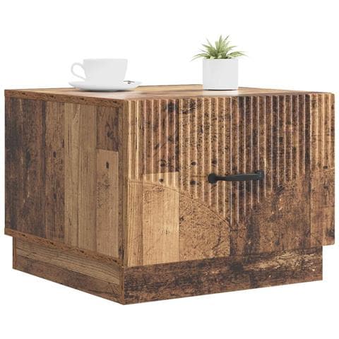 Tavolino da salotto con cassetto Legno antico 49 x 50 x 37 cm - Foto 2