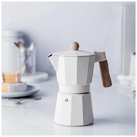 62099 Trento White Caffettiera italiana, macchina per espresso, in alluminio pressofuso - Foto 2