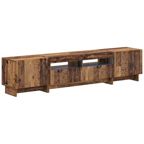 Mobile TV LED a 5 pezzi Legno antico Legno ingegnerizzato - Foto 1