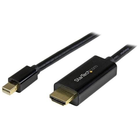 Cavo convertitore adattatore DisplayPort a HDMI con cavo integrato - mDP a HDMI da 1m - 4K - Foto 1