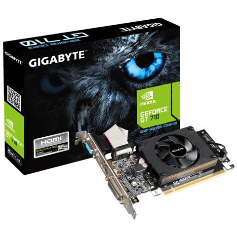 GeForce GT 710 2GB DDR3 Dual-link DVI-D / D-sub / HDMI Low Profile - Foto 1